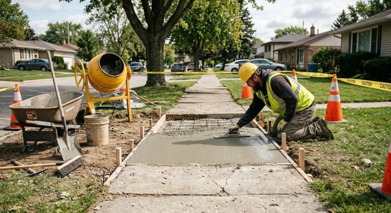 Brick Sidewalk Repair Service